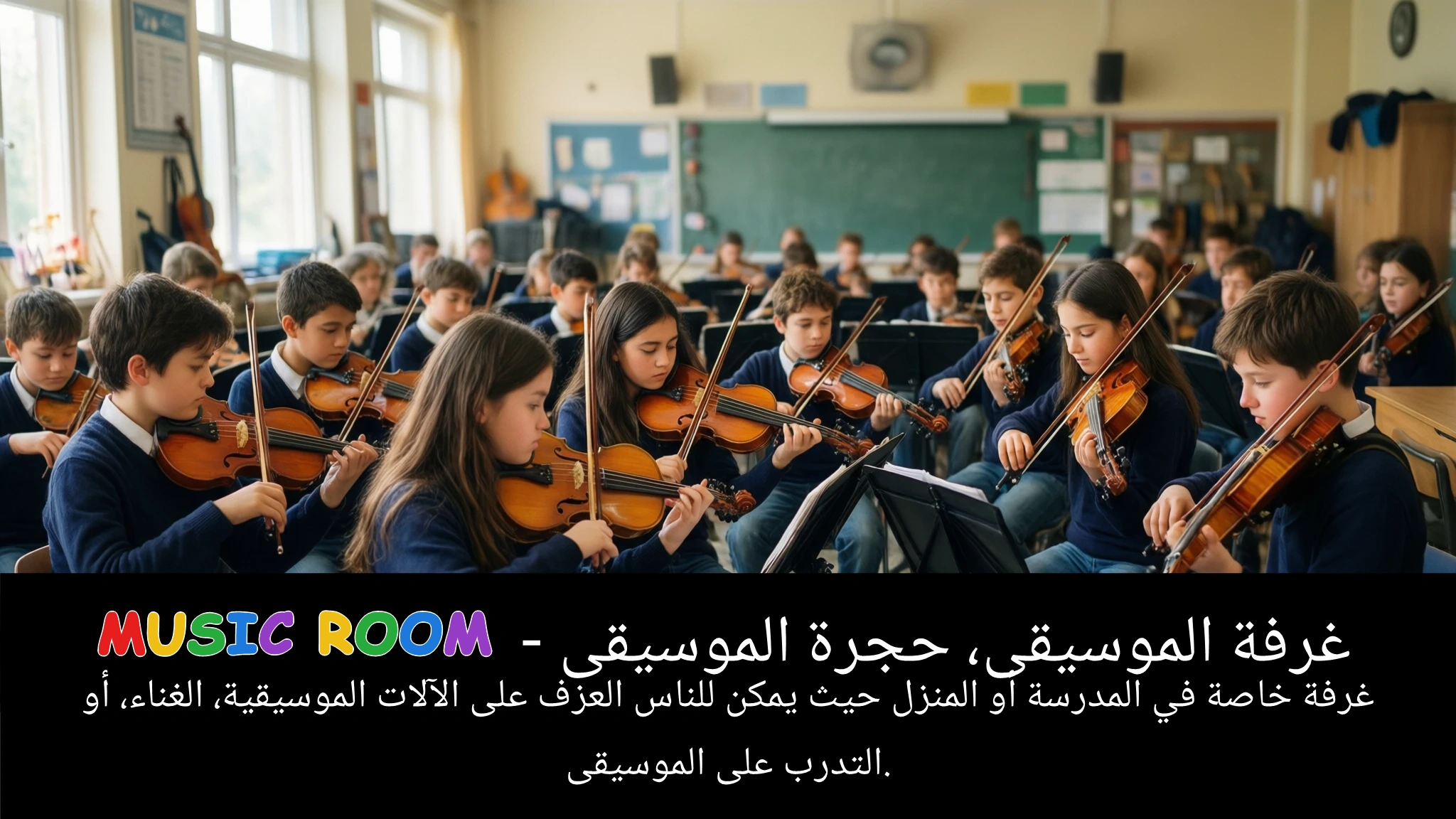 Arabic Illustration for music room